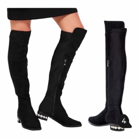 Catherine Malandrino Shoes - Catherine Malandrino Black Over-the-Knee Boots Women’s Size 6.5